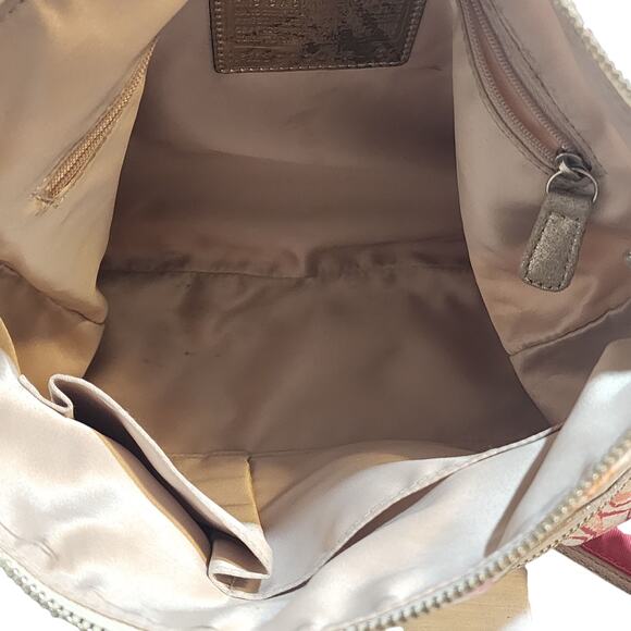 Vintage Coach Poppy Dream C Crossbody Purse Bag Signature Pink Green Y2K - Picture 5 of 7